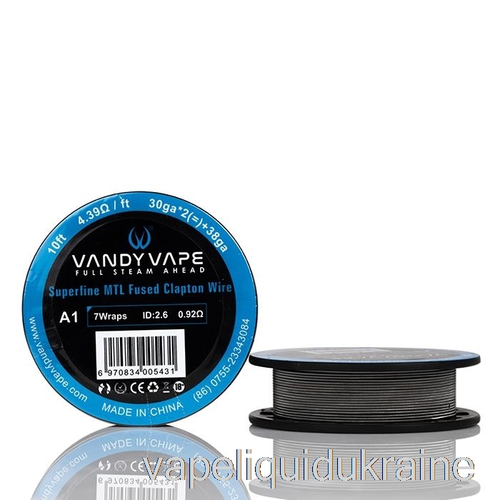 Vape Ukraine Vandy Vape Superfine MTL Wire SPOOLS - 10 Feet 8.53ohm A1 Clapton Wire